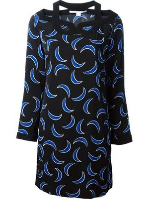 Diane Von Furstenberg Moon Print Dress