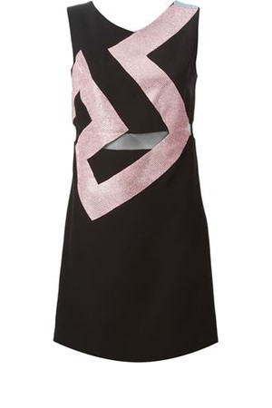 Versace Glitter Detail Dress