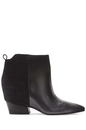Sigerson Morrison Black suede and leather ankle boots