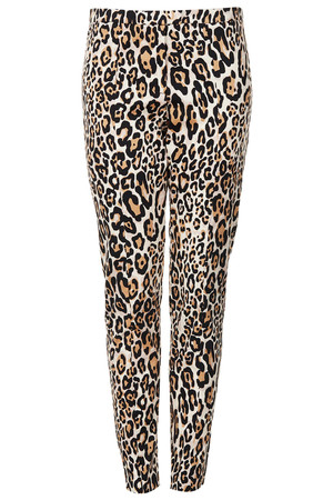 Topshop UK Tall Animal Print Skinny Trousers
